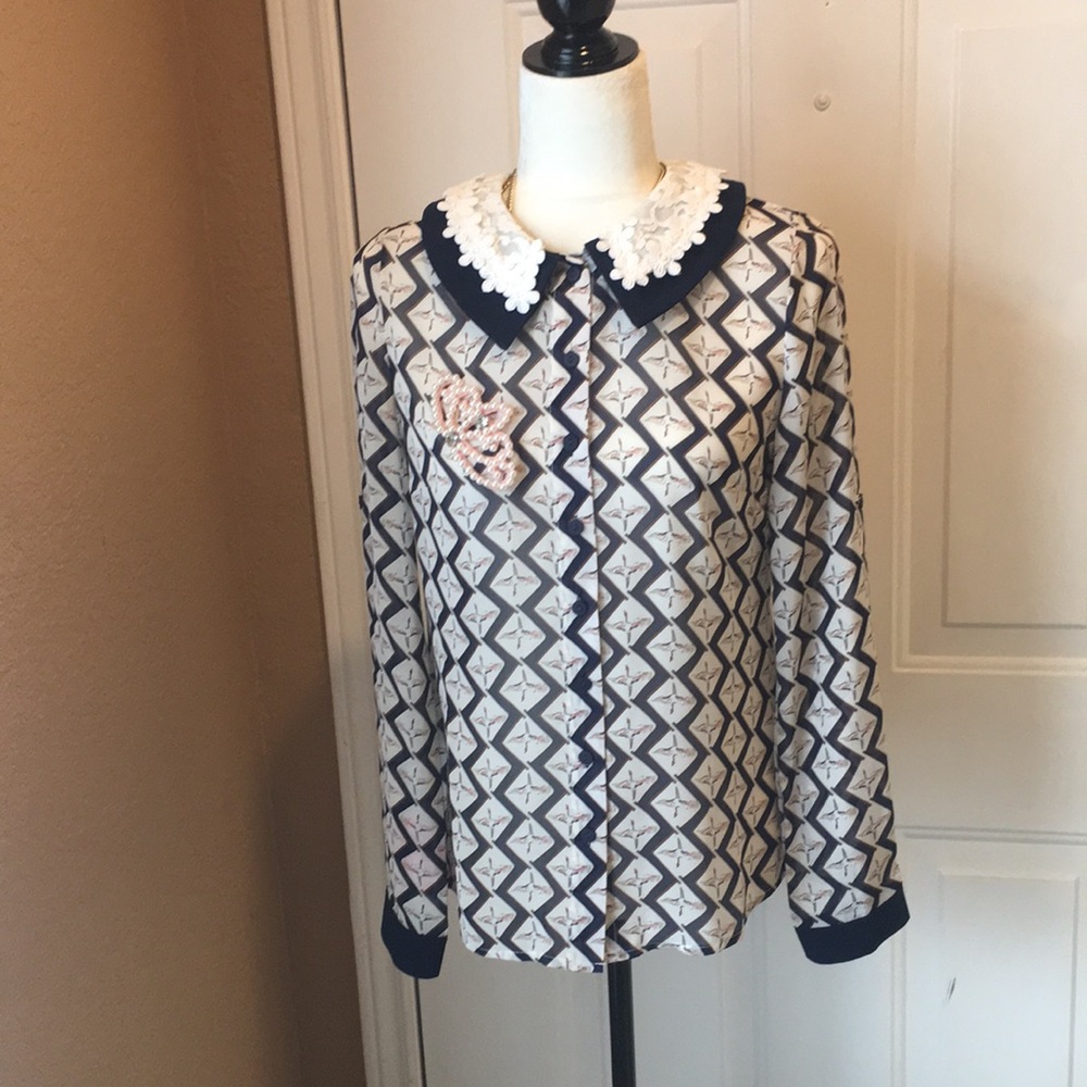 Something Pretty button down blouse size small